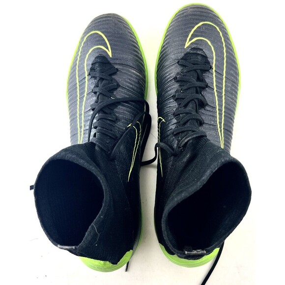 Nike Mercurial X Black Green Lace Up High Top Men’s Sneakers 831976-034 Sz 12.5 main image 8